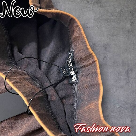 New NWT Fashion nova Sahara Mineral Wash Maxi Skirt - Brown - Small - Picture 7 of 9